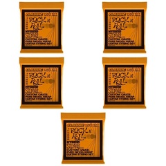 Ernie Ball 2252 Hybrid Slinky Classic Rock N Roll Electric Guitar Strings - .009-.046 (5-Pack)