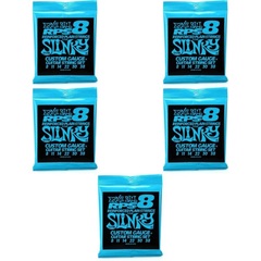Ernie Ball 2238 Extra Slinky RPS Nickel Wound Electric Guitar Strings - .008-.038 (5-Pack)