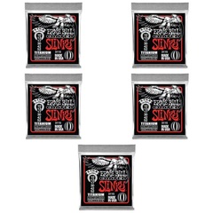 Ernie Ball 3115 Skinny Top Heavy Bottom Slinky Coated Titanium RPS Electric Guitar Strings - .010-.052 (5-Pack)