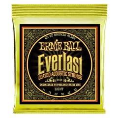 Ernie Ball 2558 Everlast Coated 80/20 Bronze Acoustic Guitar Strings - .011-.052 Light