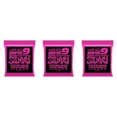 Ernie Ball 2239 Super Slinky RPS Nickel Wound Electric Guitar Strings - .009-.042 (3-Pack)