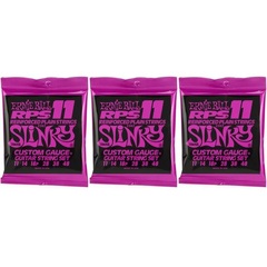 Ernie Ball 2242 Power Slinky RPS Nickel Wound Electric Guitar Strings - .011-.048 (3-Pack)