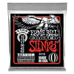 Ernie Ball 3115 Skinny Top Heavy Bottom Slinky Coated Titanium RPS Electric Guitar Strings - .010-.052