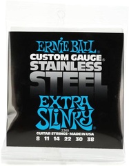 Ernie Ball 2249 Extra Slinky Stainless Steel Wound Electric Guitar Strings - .008-.038