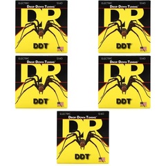DR Strings DDT-12 Drop-Down Tuning Nickel Plated Steel Electric Guitar Strings - .012-.060 Extra Heavy (5-Pack)
