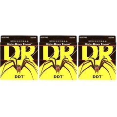 DR Strings DDT-10 Drop-Down Tuning Nickel Plated Steel Electric Guitar Strings - .010-.046 Medium 3-Pack