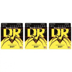 DR Strings DDT-13 Drop-Down Tuning Nickel Plated Steel Electric Guitar Strings - .013-.065 Mega Heavy (3-Pack)