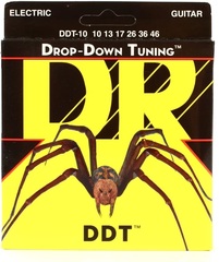 DR Strings DDT-10 Drop-Down Tuning Nickel Plated Steel Electric Guitar Strings - .010-.046 Medium