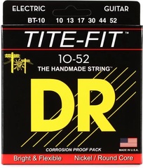 DR Strings BT-10 Tite-Fit Compression Wound Electric Guitar Strings - .010-.052 Big Heavy