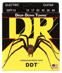 DR Strings DDT-13 Drop-Down Tuning Nickel Plated Steel Electric Guitar Strings - .013-.065 Mega Heavy