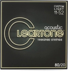 Cleartone 7611 EMP 80/20 Bronze Acoustic Guitar Strings - .011-.052 Custom Light