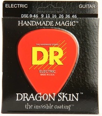DR Strings DSE-9/46 Dragon Skin K3 Coated Electric Guitar Strings - .009-.046 Light & Heavy