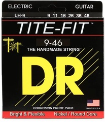 DR Strings LH-9 Tite-Fit Compression Wound Electric Guitar Strings - .009-.046 Light Heavy