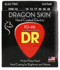 DR Strings DSE-10 Dragon Skin K3 Coated Electric Guitar Strings - .010-.046 Medium