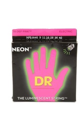 DR Strings NPE-9/46 Hi-Def Neon Pink K3 Coated Electric Guitar Strings - .009-.046 Light Heavy