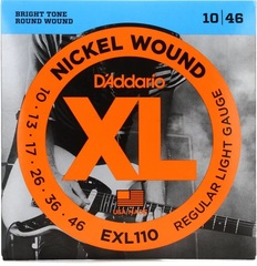 DAddario EXL110 XL Nickel Wound Electric Guitar Strings - .010-.046 Regular Light