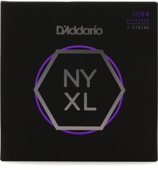 D'Addario NYXL1164 NXYL Nickel Wound Electric Guitar Strings - .011-.064 Medium 7-string