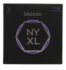 D'Addario NYXL1149 NYXL Nickel Wound Electric Guitar Strings - .011-.049 Medium 3-pack