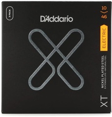 D'Addario XTE1046 XT Nickel Plated Steel Electric Guitar Strings - .010-.046 Regular Light (3-pack)