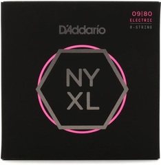 D'Addario NYXL0980 NYXL Nickel Wound Electric Guitar Strings - .009-.080 Super Light 8-string
