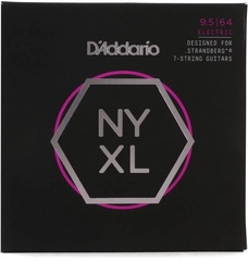 D'Addario NYXL09564SB NYXL Nickel Wound Electric Guitar Strings - .0095-.064 Custom Light 7-string