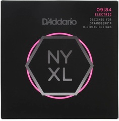 D'Addario NYXL0984SB NYXL Nickel Wound Strandberg Electric Guitar Strings - .009-.084 Custom Light 8-string