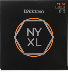 D'Addario NYXL1356W NYXL Nickel Wound Electric Guitar Strings - .013-.056 Medium Wound 3rd