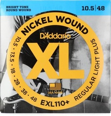D'Addario EXL110+ XL Nickel Wound Electric Guitar Strings - .0105-.048 Regular Plus