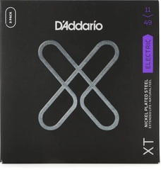 D'Addario XTE1149 XT Nickel Plated Steel Electric Guitar Strings - .011-.049 Medium (3-pack)