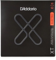 D'Addario XTE1052 XT Nickel Plated Steel Electric Guitar Strings - .010-.052 Light Top/Heavy Bottom