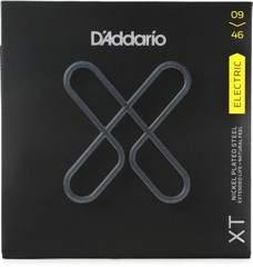 D'Addario XTE0946 XT Nickel Plated Steel Electric Guitar Strings - .009-.046 Super Light Top/Regular Bottom