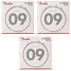Fender 3250L Super Bullets Nickel Steel Electric Strings - .009-.042 Light (3-Pack)