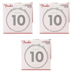 Fender 3250R Super Bullets Nickel Steel Electric Strings - .010-.046 Regular (3-Pack)