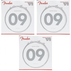 Fender 3150L Original Bullets Pure Nickel Electric Strings - .009-.042 Light (3-pack)