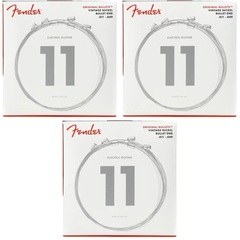Fender 3150M Original Bullets Pure Nickel Electric Strings - .011-.049 Medium (3-Pack)
