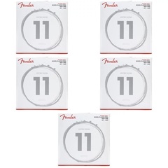 Fender 250M Super 250's Nickel-Plated Steel Electric Guitar Strings - .011-.049 Medium (5-Pack)