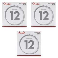 Fender 250H Super 250's Nickel-Plated Steel Electric Guitar Strings - .012-.052 Heavy (3-Pack)