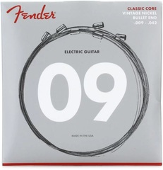 Fender 3155L Classic Core Vintage Nickel Bullet End Electric Guitar Strings - .009-.042 Light