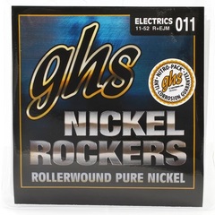GHS R+EJM Nickel Rockers Pure Nickel Electric Guitar Strings - .011-.052 Custom Medium