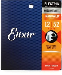 Elixir Strings 12152 Nanoweb Electric Guitar Strings - .012-.052 Heavy