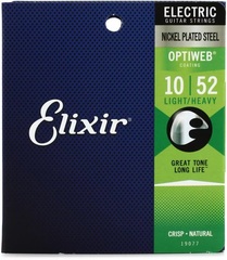 Elixir Strings 19077 Optiweb Electric Guitar Strings - .010-.052 Light/Heavy