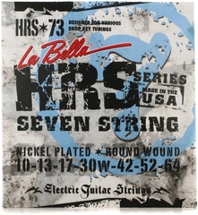 La Bella HRS-73 Nickel Electric Guitar Strings - .010-.064 Heavy 7-string