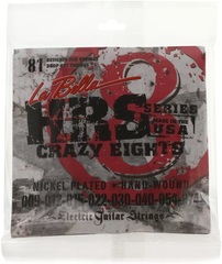 La Bella HRS-81 Nickel Electric Guitar Strings - .009-.074 8-string