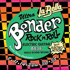 La Bella B838 Bender Electric Guitar Strings - .008-.038 Ultra Light