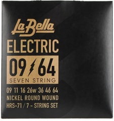 La Bella HRS-71 Nickel Electric Guitar Strings - .009-.064 7-string