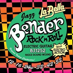 La Bella BJ1252 Jazz Bender Electric Guitar Strings - .012-.052 Wound 3rd