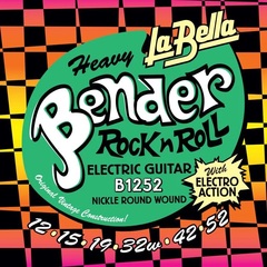 La Bella B1252 Bender Electric Guitar Strings - .012-.052 Heavy