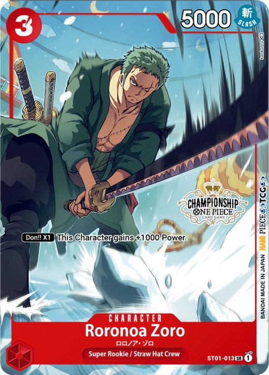 Roronoa Zoro - ST01-013 - P (Treasure Cup)