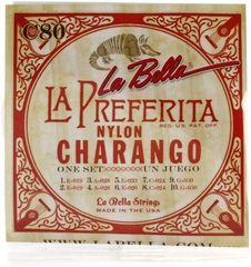 La Bella C80 Charango Strings .019-.033 10-string