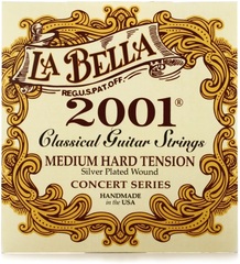 La Bella 2001 Silver-Plated Wound Classical Guitar Strings - Medium-hard Tension